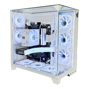 Rabbit0 Studio ゲーミングデスクトップパソコン (RTX 5060) ホワイト RBST-7800X3D-9070WH [Windows11 Home /AMD Ry...