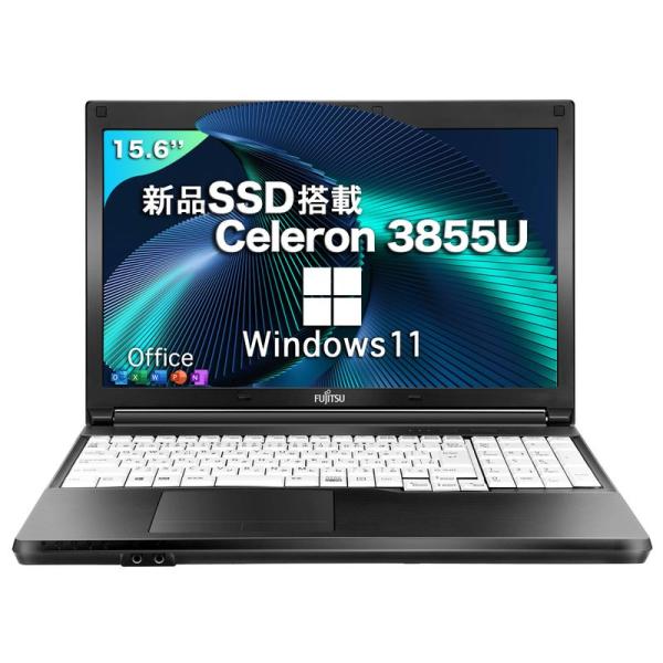 ノートパソコン A576 第6世代Celeron 3855U Windows11 Office搭載 高速CPU 15.6型大画面 ノートPC