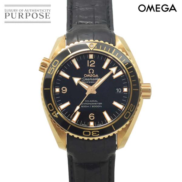 オメガ OMEGA シーマスター プラネットオーシャン 232 63 42 21 01 001 メンズ 腕時計 デイト ブラック K18PG 自動巻き Seamaster 90330635