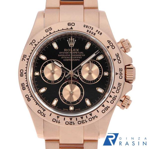 ロレックス コスモグラフ デイトナ 116505 ブラック ×ピンク ランダム番 中古 メンズ 腕時計 007UROAU2176