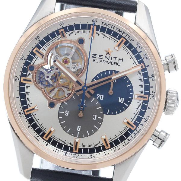 ゼニス ZENITH 51.2080.4061 エルプリメロ クロノマスター オープン 自動巻き メンズ 良品 箱・保証書付き_949245