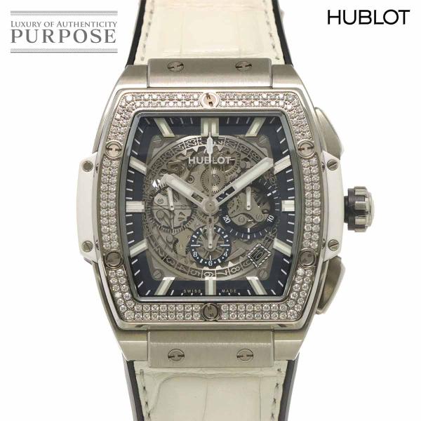 ウブロ HUBLOT スピリット オブ ビッグバン 601 NE 0172 LR 1104 JPN19 日本限定 ベゼル ダイヤ クロノグラフ 自動巻き Big Bang 90303439