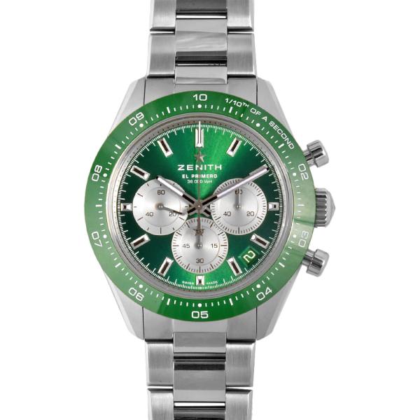 ゼニス ZENITH 03.3108.3600/57.M3100 エルプリメロ クロノマスター スポーツ ヨシダ スペシャルエディション 時計 グリーン文字盤 メンズ