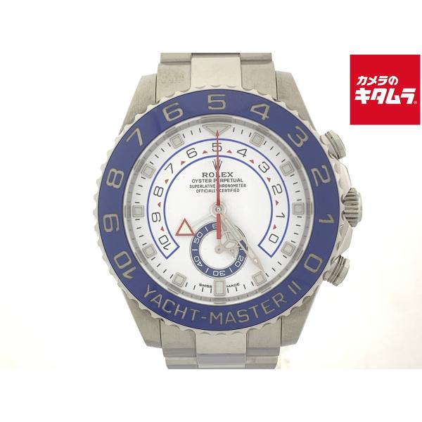 【中古】 【美品】 ロレックス(ROLEX) ヨットマスター II ホワイト 116680 ステンレス 白針