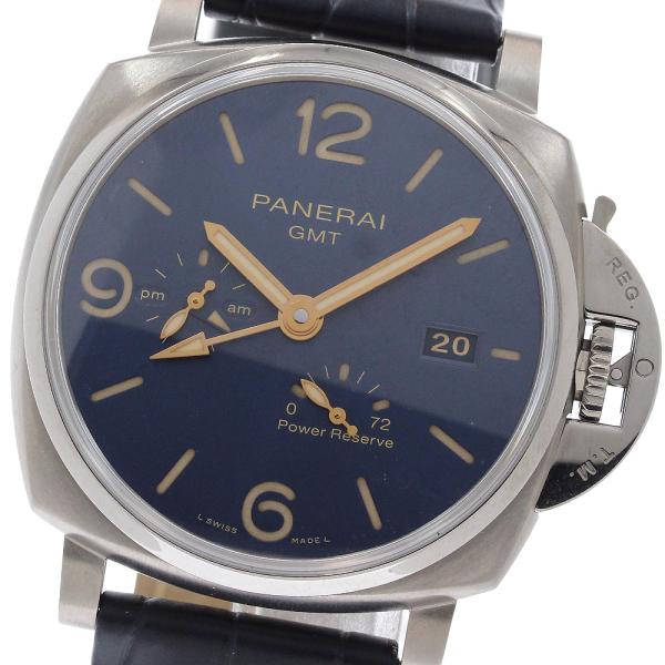 パネライ PANERAI PAM00964 ルミノール ドゥエ GMT パワー リザーブ 自動巻き メンズ 極美品 保証書付き_956115