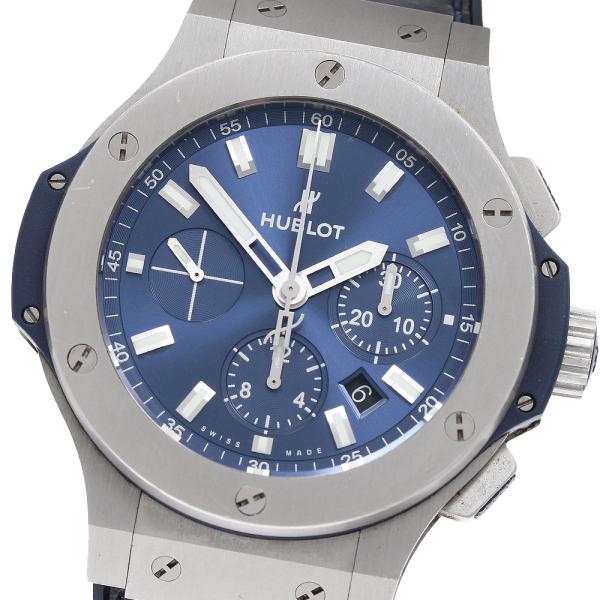 ウブロ HUBLOT 301.SX.7170.LR ビッグバン スチール ブルー クロノグラフ デイト 自動巻き メンズ _964273