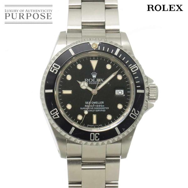 ロレックス ROLEX シードゥエラー 16600 R番 メンズ 腕時計 デイト ブラック オートマ 自動巻き ウォッチ Sea-Dweller 90324307