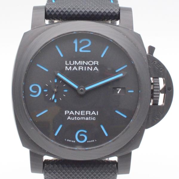 O・PANERAI　オフィチーネパネライ　PAM01661　ルミノールマリーナカーボテック44mm　ブラック　自動巻き　オートマチック　300M防水　メンズ　腕時計　【中古】
