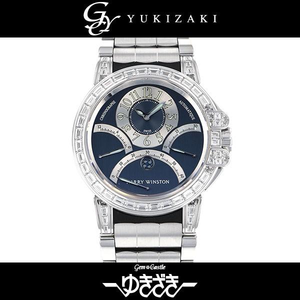 ハリー・ウィンストン HARRY WINSTON オーシャン クロノグラフ トリレトログラード 400/MCRA44W ブラック文字盤 未使用 腕時計 メンズ