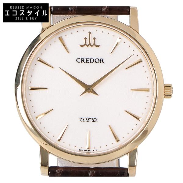 SEIKO CREDOR セイコー クレドール GBAQ976 6870-00B0 18KT シグノ U.T.D シースルーバック 手巻き 腕時計 メンズ