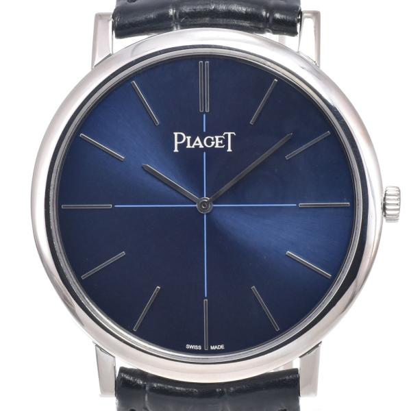 ピアジェ PIAGET G0A42107/P11357 アルティプラノ ブルー 手巻き メンズ 美品 保証書付き 腕時計 M#148521
