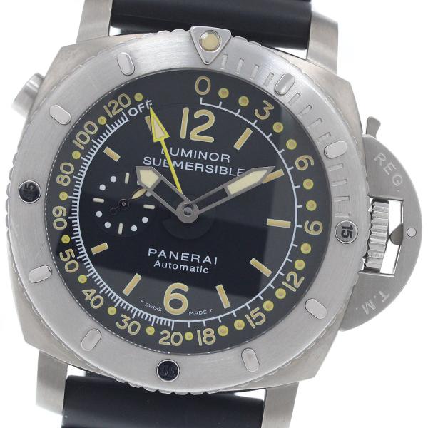 パネライ PANERAI PAM00193 ルミノール サブマーシブル デプスゲージ スモールセコンド 自動巻き メンズ 良品 保証書付き_962046