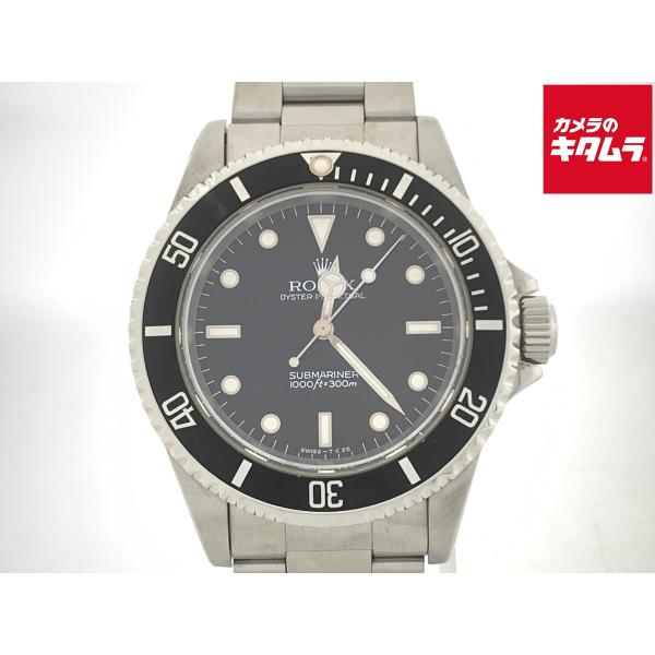 【中古】 【並品】 ロレックス(ROLEX) サブマリーナー ブラック 14060 ステンレス フチあり