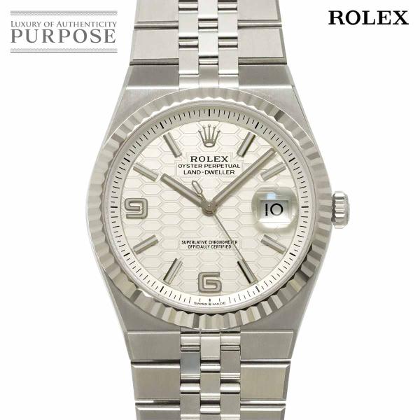 新品同様 ロレックス ROLEX ランドドゥエラー 40 コンビ 127334 ランダム メンズ 腕時計 K18WG 自動巻き Land Dweller 90302992