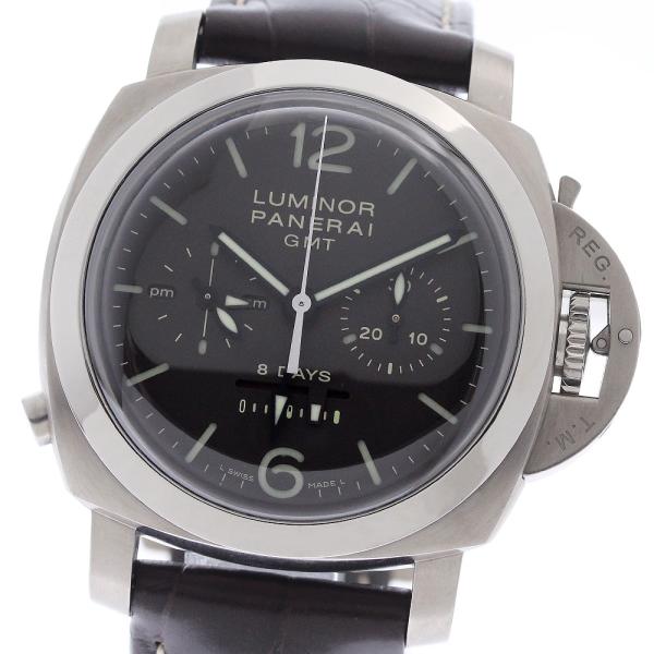 パネライ PANERAI PAM00311 ルミノール 1950 モノプルサンテ 8デイズ GMT クロノグラフ 手巻き メンズ 保証書付き_966341