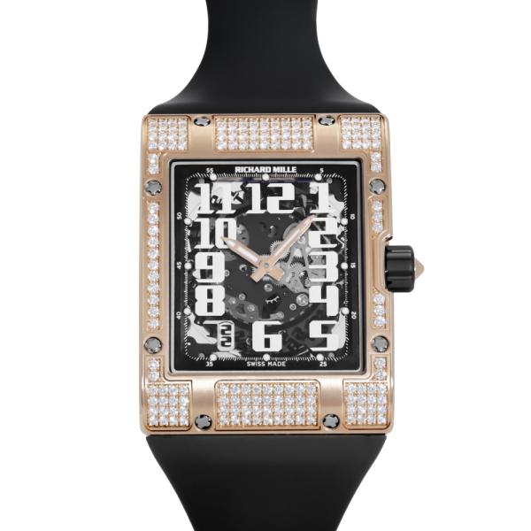 リシャール・ミル RICHARD MILLE エクストラフラット スケルトン RM016 シルバー/ブラック文字盤 中古 腕時計 メンズ