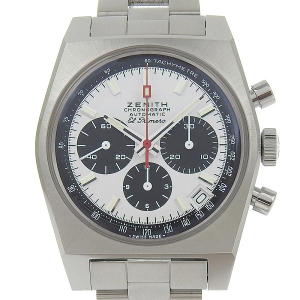 ZENITH ゼニス リバイバル エル・プリメロ 03.A384.400 腕時計 SS 自動巻き クロノグラフ メンズ 白文字盤【S202924560】中古