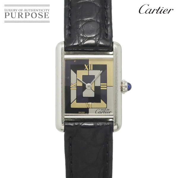 カルティエ Cartier マストタンクSM アールデコ W1008195 1000本限定 レディース 腕時計 SV925 クォーツ ウォッチ Must Tank SM 90327922